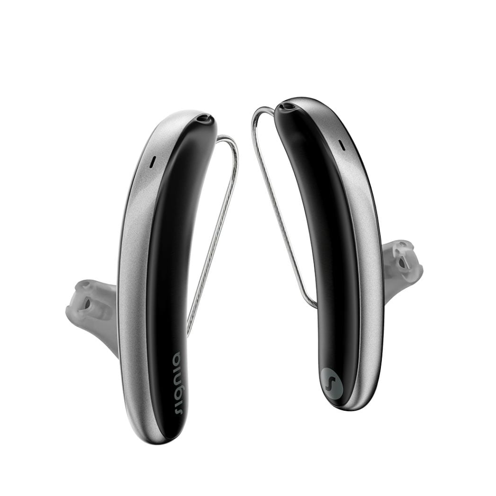 Styletto 5AX Schwarz Graphit Aide auditive