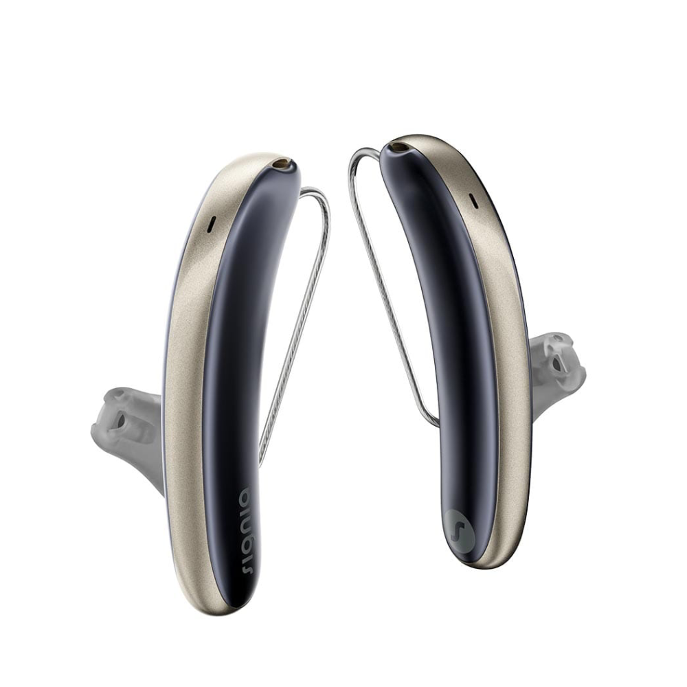 Styletto 5AX Kosmisches Blau Feingold Aide auditive