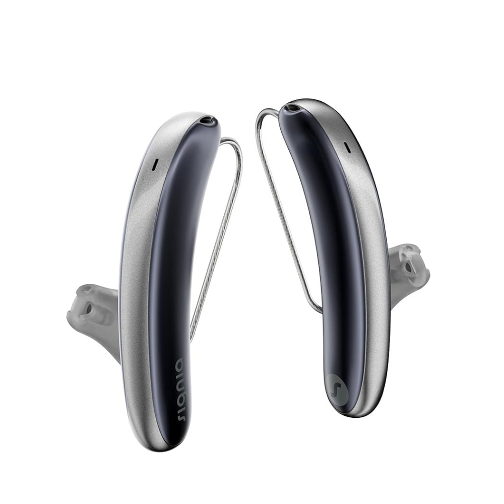 Styletto 5AX Kosmisches Blau Silber Aide auditive