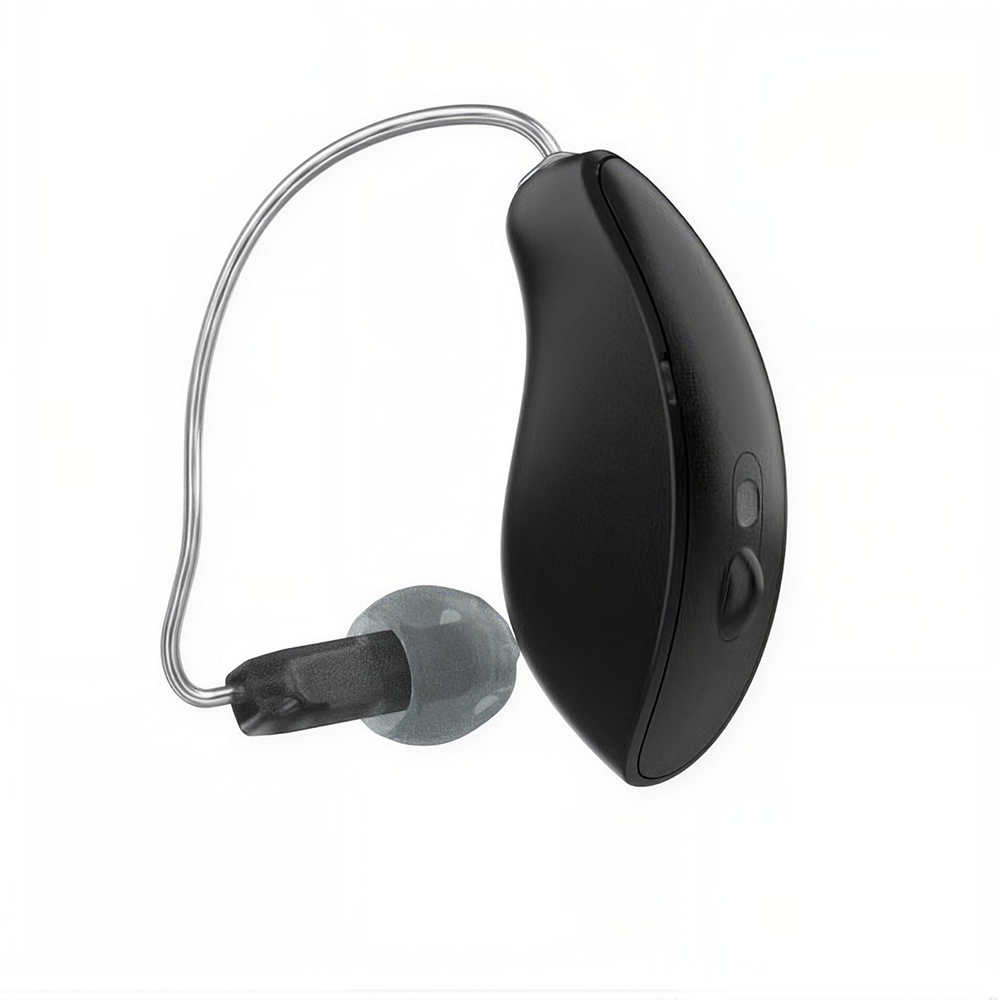 Omega AI+ mRIC R 20 Tech Schwarz Hearing aids